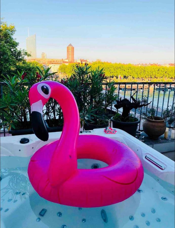 Ferienwohnung Coeur De Lyon Avec Terrasse Et Jacuzzi Exterior foto